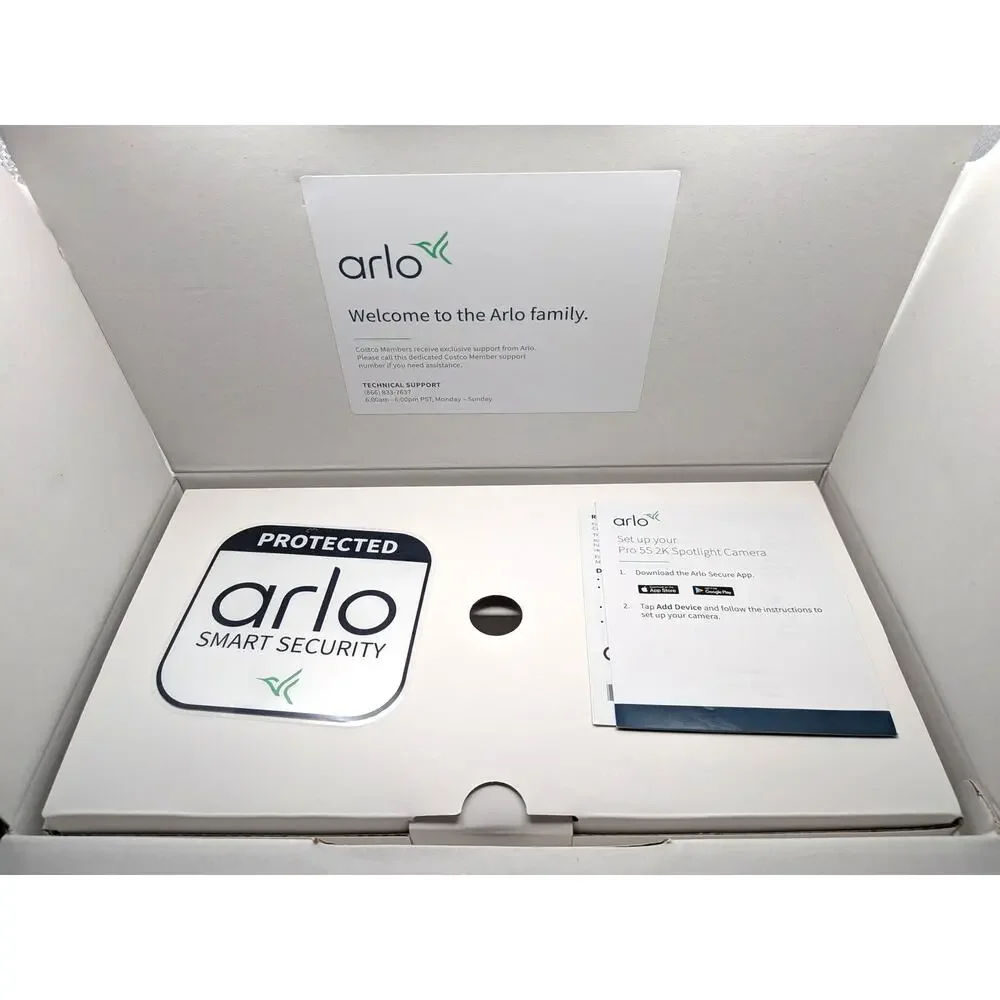 ARLO Pro 5S 2K Outdoor Cameras 4 Pack White Dual Band WiFi Color Night Vision